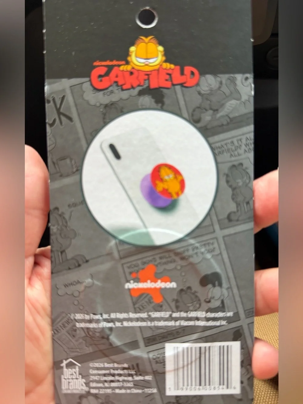 Nickelodeon Garfield Red and Orange Phone Grip
